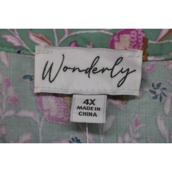 Wonderly Plus Hi-Lo Midi Dress-Size 4X-Tiered-New with Tags-Prairie - Picture 4 of 7